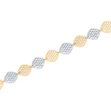 Diamond Line-Gülaylar 14 Ayar Altın Taşsız  Bileklik