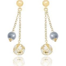 Diamond Line-Gülaylar 14 Ayar Altın Toplu Küpe