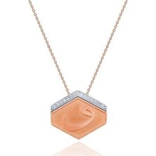 Diamond Line-Gülaylar 14 Ayar Altın  Kolye