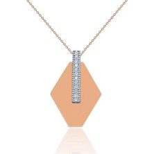 Diamond Line-Gülaylar 14 Ayar Altın  Kolye