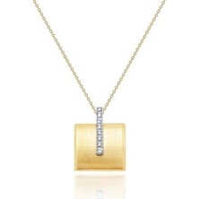 Diamond Line-Gülaylar 14 Ayar Altın  Kolye