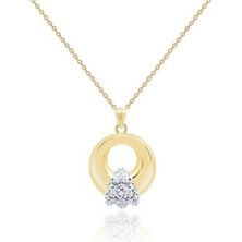 Diamond Line-Gülaylar 14 Ayar Altın  Kolye