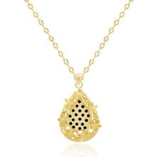 Diamond Line-Gülaylar 14 Ayar Altın Taşsız Klasik Kolye