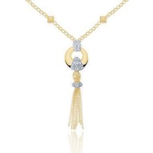 Diamond Line-Gülaylar 14 Ayar Altın  Kolye