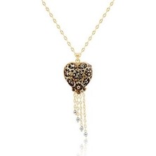 Diamond Line-Gülaylar 14 Ayar Altın Kalp Kolye