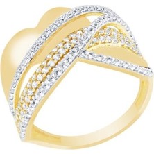 Diamond Line-Gülaylar  14 Ayar Trend Yüzük