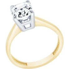 Diamond Line-Gülaylar  14 Ayar Tektaş Yüzük