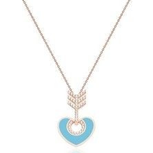 Diamond Line-Gülaylar 14 Ayar Altın Kalp Kolye