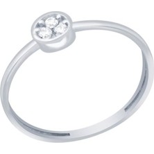 Diamond Line-Gülaylar - Altın 14 Ayar Geometrik Yüzük