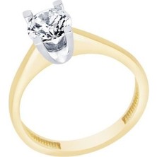 Diamond Line-Gülaylar  14 Ayar Tektaş Yüzük