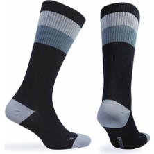 Norfolk Sevılla Gelişmiş Nem Kontrollü Compression Profesyonel Koşu Çorabı - Siyah/gri