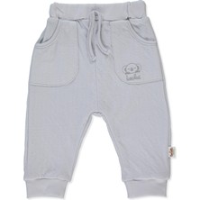 Bebetto Organik Süprem Double Patiksiz Pantolon (Organıc Stars And Koalas) Gri
