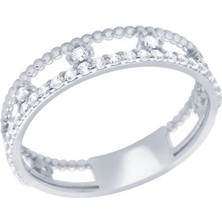 Diamond Line-Gülaylar - 14 Ayar Altın Trend Yüzük