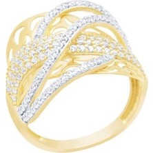 Diamond Line-Gülaylar  14 Ayar Trend Yüzük
