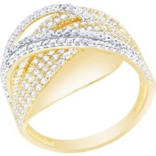 Diamond Line-Gülaylar  14 Ayar Trend Yüzük