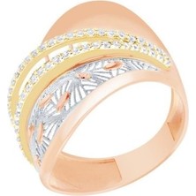 Diamond Line-Gülaylar  14 Ayar Trend Yüzük