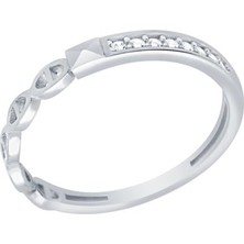 Diamond Line-Gülaylar - Altın 14 Ayar Trend Yüzük