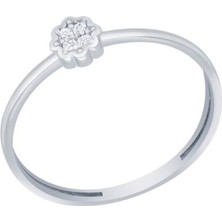 Diamond Line-Gülaylar - Altın 14 Ayar Geometrik Yüzük