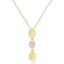 Diamond Line-Gülaylar 14 Ayar Altın Geometrik Kolye