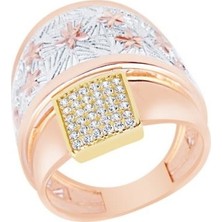 Diamond Line-Gülaylar  14 Ayar Trend Yüzük