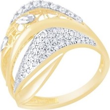 Diamond Line-Gülaylar  14 Ayar Trend Yüzük
