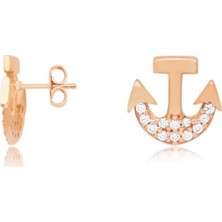 Diamond Line-Gülaylar 14 Ayar Altın Çıpa Küpe