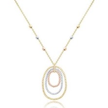 Diamond Line-Gülaylar 14 Ayar Altın Toplu Kolye