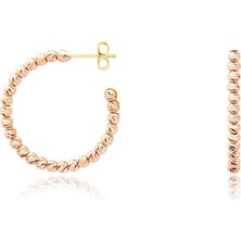 Diamond Line-Gülaylar 14 Ayar Altın Toplu Küpe