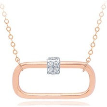 Diamond Line-Gülaylar 14 Ayar Altın Trend Kolye