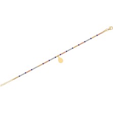 Diamond Line-Gülaylar 14 Ayar 3 Renkli Altın Toplu Bileklik