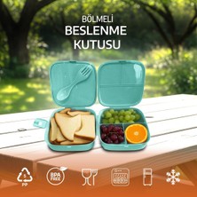 Eynel Bölmeli Beslenme Kutusu, Çocuk Kahvaltı Saklama Kabı, Öğrenci Okul Piknik Kamp Iş Öğle Yemeği Yiyecek Koyma Çantası