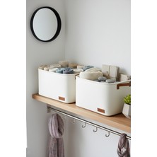 2`li Büyük Boy Dolap Içi Çamaşır Çocuk Odası Oyuncak Düzenleyici Katlanır Saklama Sepeti