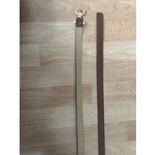 Huma Butik Takı Aksesuar Kahverengi Suni Deri (Vinleks) Kadın Kemeri