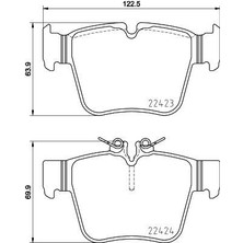 Brembo P50133 Fren Balatası Arka Mercedes W205 S205 C253 X253 A0004205900