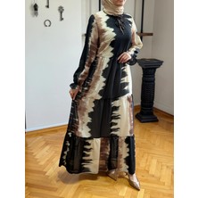 Desenli Çingene Şifon Elbise 1859 Navra | Fendel
