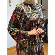 Yarım Pat Büzgülü Pamuk Elbise 1891 Navra | Fendel