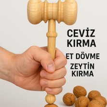 Homvira🌰 Ahşap Ceviz Kırma & Et Dövme Tokmağı – Doğal Ağaç, Sağlam Yapı, Çok Amaçlı Mutfak Tokmağı 🥩🔨