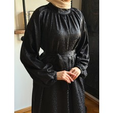 Reglan Kol Hakim Yaka Saten Elbise 1837 Navra | Fendel