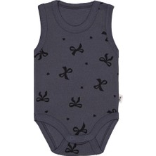 Civil Baby Fiyonk Empirme 1-36 Ay Çıtçıtlı Badi - Gri 9-12 Ay
