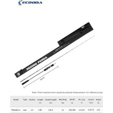 Ecooda PANDA61 185CM 150-300G Slow Jigging Kamışı