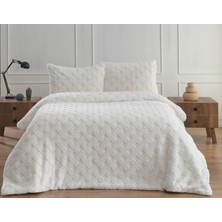 Bella Home Diamond 3 Parça Pietra Çift Kişilik Kürk Comforter Yorgan Seti - 220X240 cm - Pvc Orijinal Çantalı