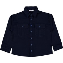 Pierre Cardin Çift Cepli 6-9 Yaş Gömlek - Lacivert 9-10 Yaş