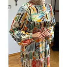 Yarım Pat Büzgülü Pamuk Elbise 1891 Navra | Fendel