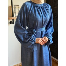 Reglan Kol Hakim Yaka Saten Elbise 1837 Navra | Fendel