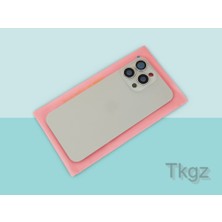 Tkgz İphone 15 PRO MAX Arka Pil Batarya Kapağı Kapak ( Full Kamera Lensli ) GRİ