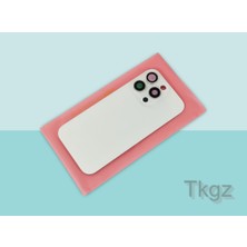 Tkgz İphone 16 PRO Arka Pil Batarya Kapağı Kapak ( Full Kamera Lensli ) BEYAZ