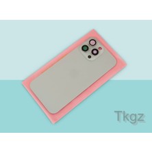 Tkgz İphone 16 PRO MAX Arka Pil Batarya Kapağı Kapak ( Full Kamera Lensli ) GRİ