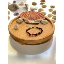 Fiorentaş Doğal Taş Kadın Bileklik – Lal (Garnet) | Aşk, Cesaret ve Güç Taşı