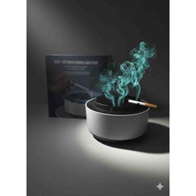 Pilli Akıllı Kokusuz Küllük Dumanı Içine Çeken Kül Tablası Hava Temizleyici