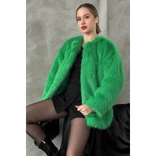 Caddebostan Moda Zümrüt Peluş Kaban Modern Premium Luxury Trend Tasarım Kaban